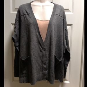Cabi gray oversized cardigan style #637 XS